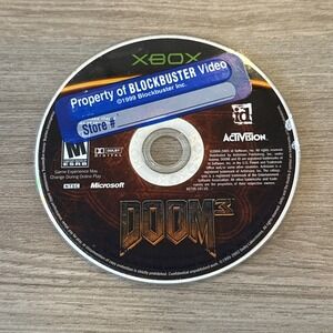 Doom 3‎ (Microsoft Xbox, 2005) Disc ONLY